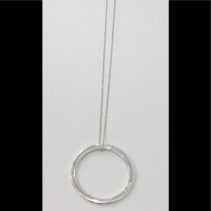 Silver Open-Circle Pendant